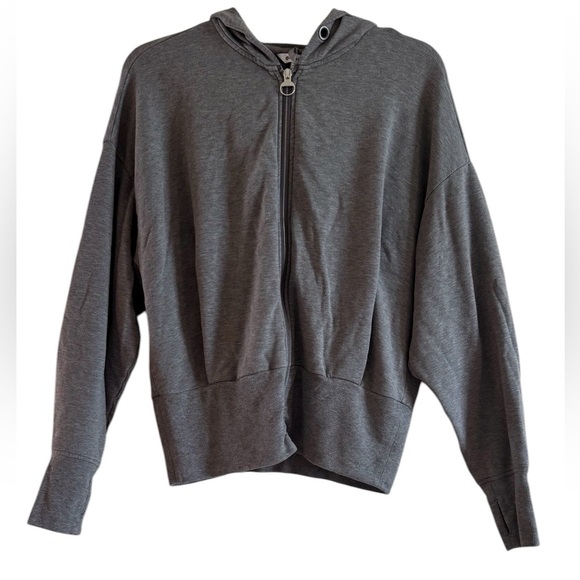 Athleta Gray Zip-Up Hoodie Jacket - Picture 3 of 11